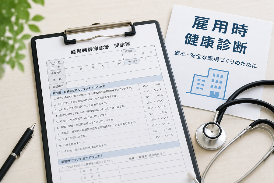 雇用時健康診断とは